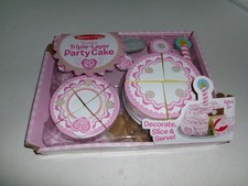 Play Food Melissa and Doug Triple-Layer Party Cake Wooden - Cake 3 