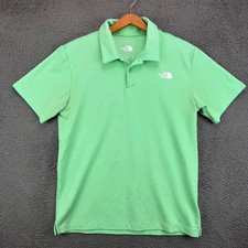 The North Face Mens Medium Green Short Sleeve Performance Polo Shirt NF0A3Y9S