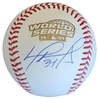 David Ortiz 2004 World Series Autographed Baseball Boston Red Sox - Beckett