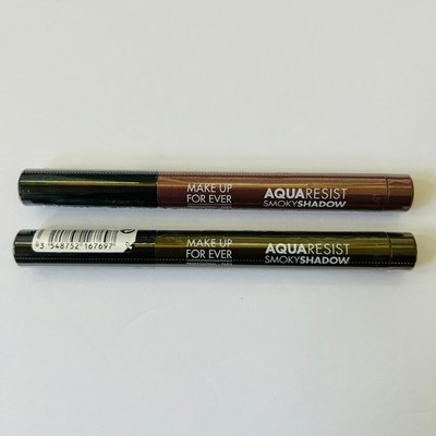 2 MAKE UP FOR EVER Aqua Resist Smoky Eyeshadow sticks -14 pink canyon+ 4 jungle
