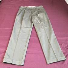 Dockers Premium Khaki Relaxed Fit Pleated Pants Mens Size 36 X 32 