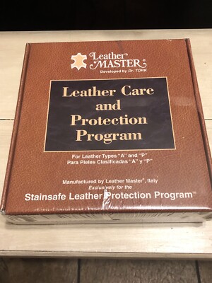 Leather Master Care and Protection Program Dr. Tork Types A and P- NEW Stainsafe