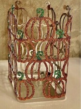 BATH BODY WORKS GLITTER FALL HOLLOWEEN PUMPKIN FOAMING HAND SOAP SLEEVE HOLDER