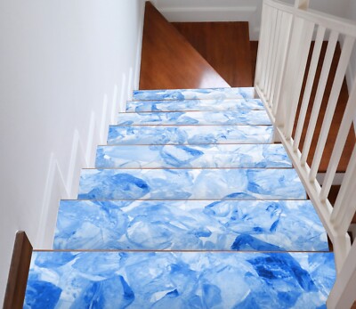 3D Cool Ice Cubes U924 Stair Risers Decoration Photo Mural Decal Wallpaper Romy