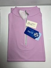 The Tailored Sportsman Icefil Short Sleeve Riding Shirt Eye Candy Pink Silver SM