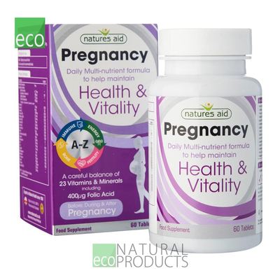 Natures Aid Schwangerschaft Multivitamine & Mineralstoffe 60 Tabletten vegan