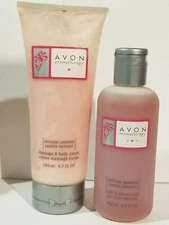 Avon Aromatherapy 2 pc Sensual Jasmine Gift Set Holiday Bundle Bath & Body