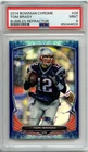 PSA 9 Tom Brady 2014 Bowman Chrome Bubbles Refractor #/99 SP Patriots Card POP 6