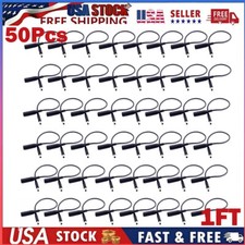 50Pcs DC/AC Power Charger Converter Adapter Cable 7.4mm To 4.5mm for Dell 1FT US