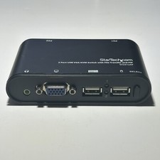 Startech 2 Port USB VGA KVM Switch With File Transfer PIP SV231UAF