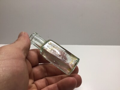 Small Antique J. Hambleton No. 2 Hair Dye Bottle. 2 7/8 Inches Tall.