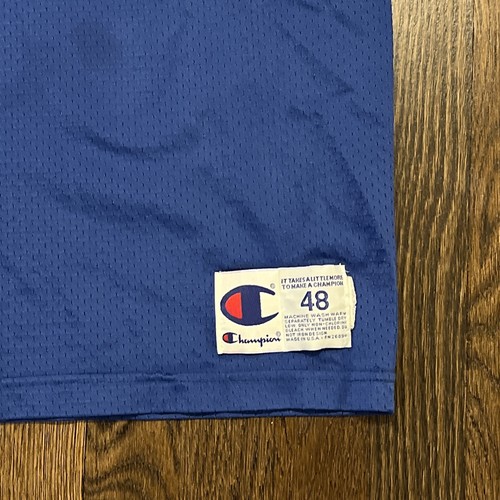 New England Drew Bledsoe jersey champion Mens Size 48 Blue - Picture 6 of 8