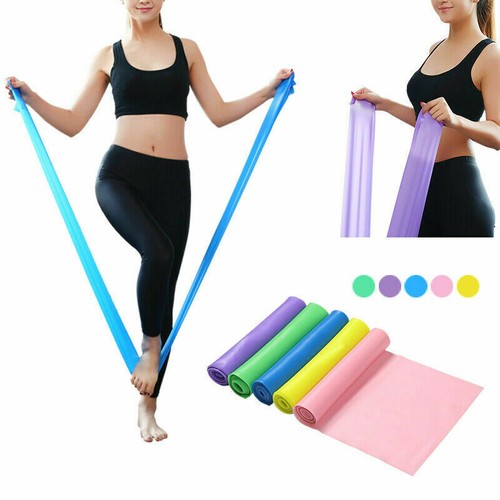 Elastic Resistance Band Womens Yoga Sports Exercise Gym Fitness Stretch Straps