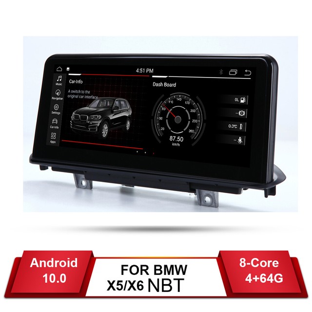 For BMW X5/X6 2014-2017 Car Radio GPS CAR stereo wifi 10.25" Android 10.0 NBT | eBay