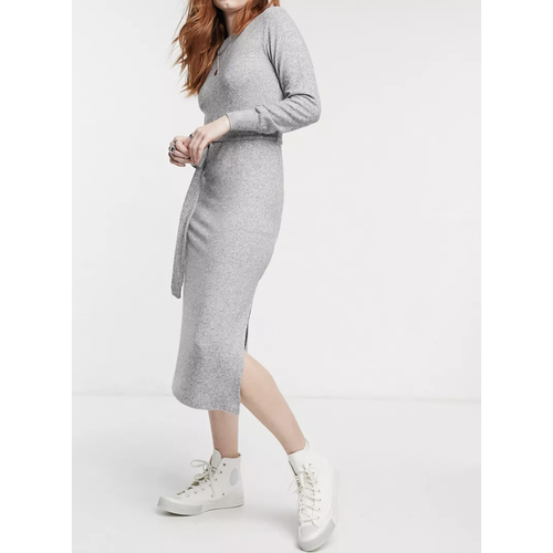 Topshop Long Sleeve Knit Midi Dress | eBay
