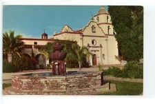 San Luis Rey Mission Restoration, California Postcard