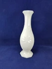 Vintage MILK GLASS BUD VASE STARBURST PRESSED 6 3/4"