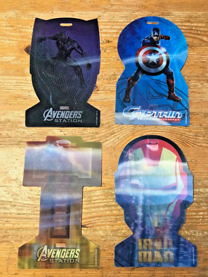 Marvel Avengers 3D Ticket Lot S.T.A.T.I.O.N. 2023 Pass Iron Man Thor Lenticular