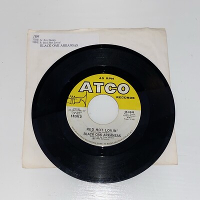Black Oak Arkansas Jim Dandy Red Hot Lovin' Single Record Jukebox 45