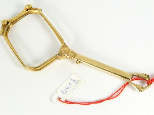 NOS ANTIQUE VINTAGE FOLDING GOLD OPERA SPECTACLES GLASSES RARE EYEGLASSES - Picture 12 of 12
