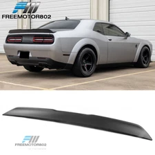 Fits 15-23 Dodge Challenger Matte Black Rear Trunk Spoiler Wing