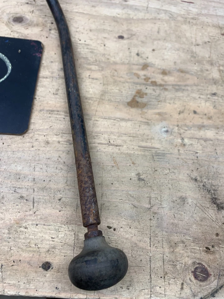 79 80 81 Ford T18 T19 4 speed Manual Transmission SHIFTER HANDLE W/NOB KNOB BOOT - Image 3 of 4