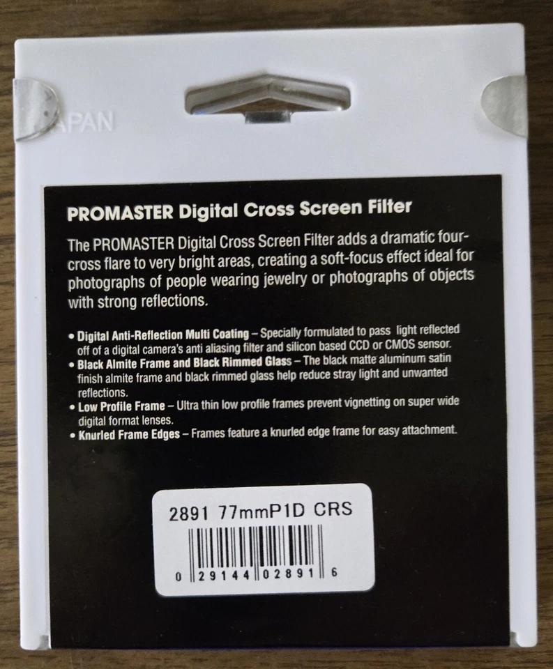 Promaster Digital Cross Screen Filter for 77mm Lens - Image 2 of 2