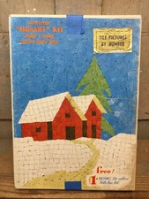 Vintage Mosaic By Numbers Complete “Mosart” Mural Kit Venetian Mosaic Co. NOS