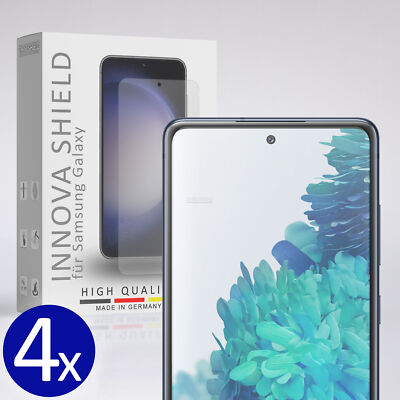 4x Panzerfolie Displayglas Schutz Samsung Galaxy S20FE Echt 9H Fingerabruck HD