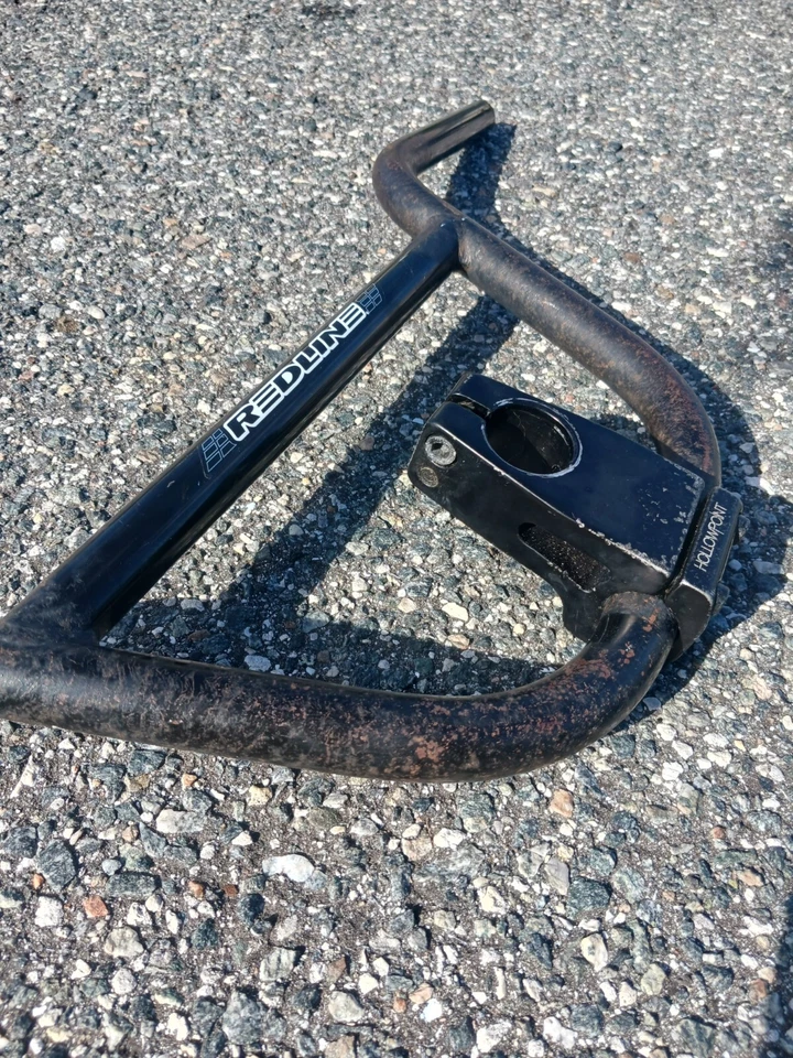 Redline Handlebar Bmx Mx449 28" X 7.5" Rise HollowPoint Redline Stem! 1 - 1/8" - Image 3 of 4