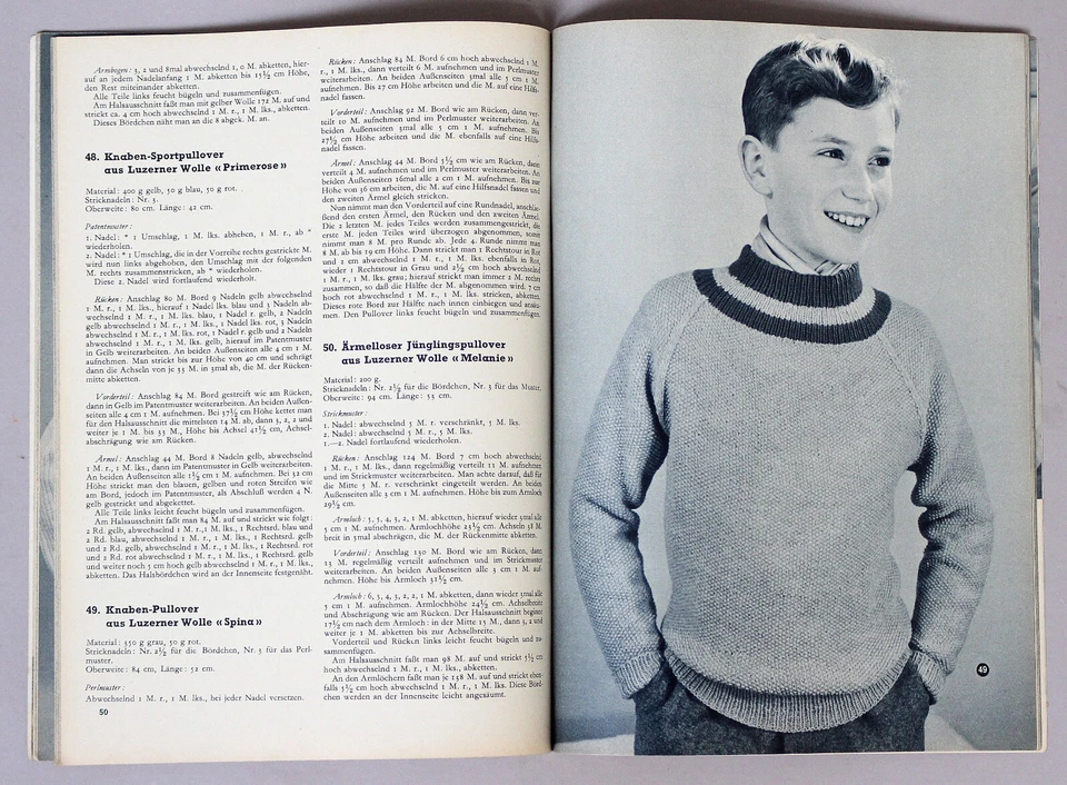 Strickmuster / Anleitung - Luzerner Wollen Nr. 7 – 50er Jahre # 2552 - Bild 4 von 4