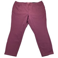 AVA  VIV Hi Rise Skinny Ankle 26W/R Women  s Jeans Plus Size Purple New