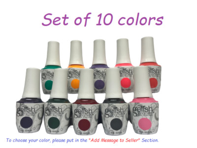 Harmony Gelish Soak-Off Gel Polish - SET OF ANY 10 COLORS x 0.5oz -Fast Shipping
