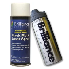 Universal Black Metal Laser Spray Can - 12oz Aerosol