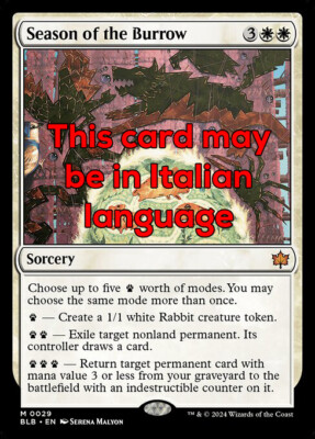 MTG SEASON OF THE BURROW EXC - TANA SEASON 29 - BLB - MAGIC