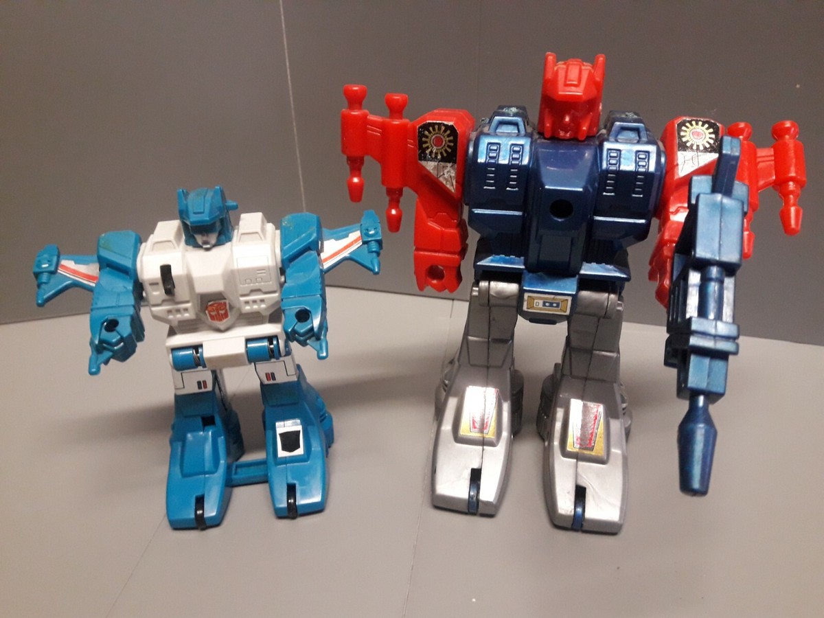 Lot De 2 Transformers G1 Jumpstarters Topspin Et KO Oversized Années 80