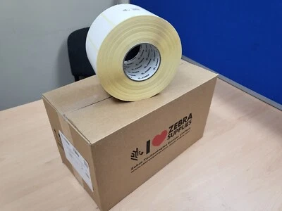 GENUINE ZEBRA 2" x 4" 100mm x 50mm Zebra 3006777-T Thermal Eco Direct Per Roll