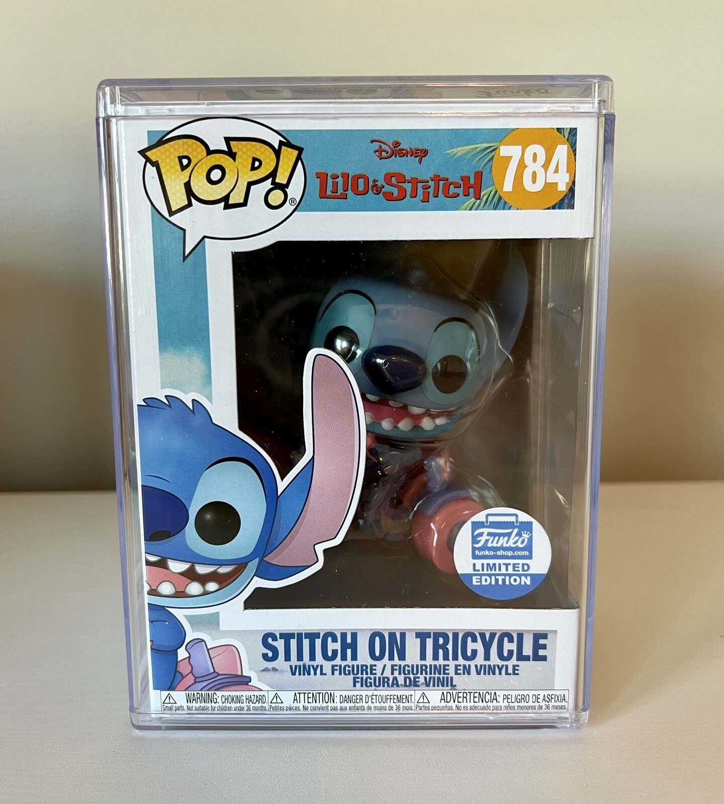 Funko Pop! Disney - Puntada En Triciclo - Exclusivo Funko #784 Con Pila Dura