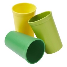 ECR4Kids My First Meal Pal Tumblers, Kids Plastic Tableware, 3-Pack - Citrus