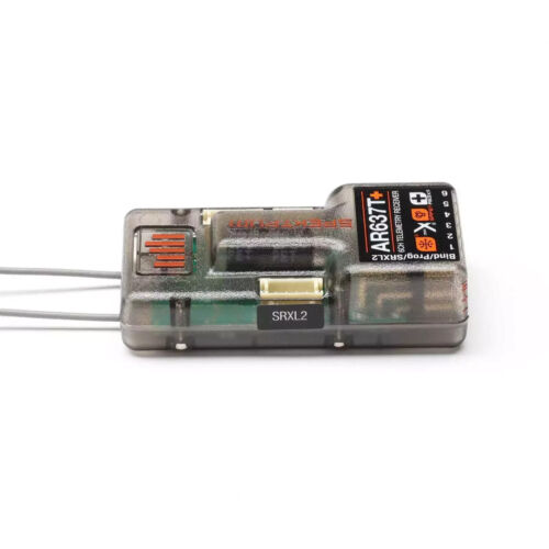 Receptor de telemetría Spektrum AR637T+ DSMX 6 canales AS3X+ y SEGURO SPM-1032 - Imagen 3 de 6