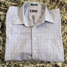 Men’s Dress Shirt, Chaps, XXL, 50/52, Light Plaid Pattern