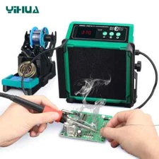 Portable 110W 200W Soldering Fume Extractor Filter Smoke Soldering Iron Station