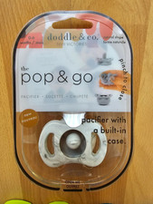 Doddle  Co Pop and Go Gray Color Dummy Soother Suitable from 0-6 Months NEW