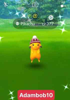 Pokémon Go - Shiny Pikachu Beanie Winter - Trade Registered Or  P T C