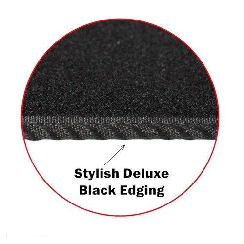 FOR AUDI A3 & S3 2013 TO 2020 TAILORED BLACK CARPET CAR FLOOR MATS SET (8 CLIPS) - Picture 2 of 4