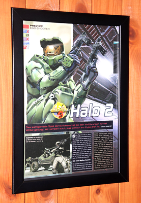 Halo 2 Xbox Xbox One Xbox 360 Old Promo Poster / Ad Page Framed