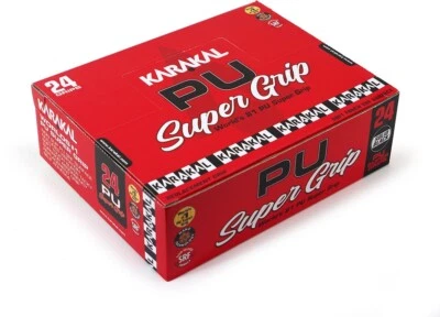 Karakal Super PU Grip schwarz 24er Karton Basisgriffband Tennis Squash Badminton