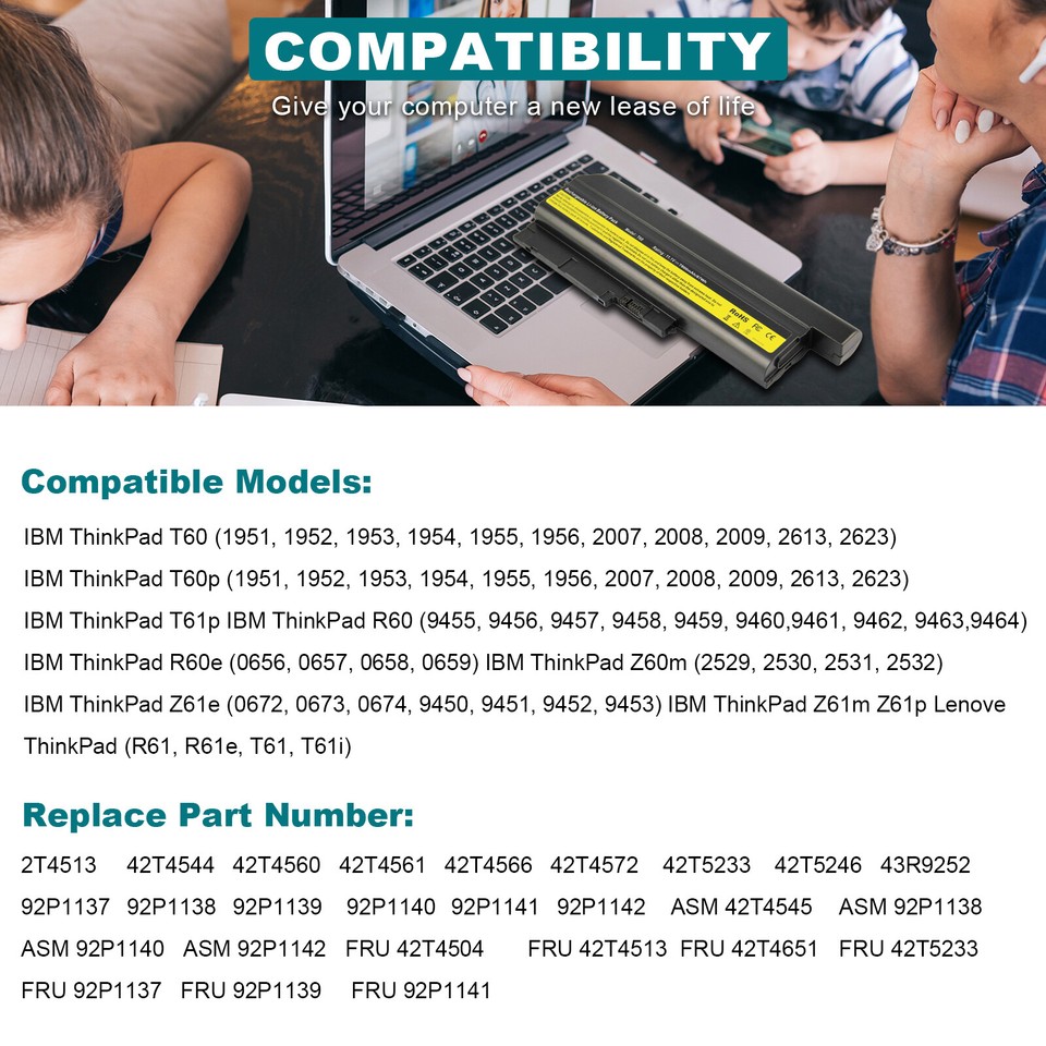 Batteria CMOS Per Lenovo ThinkPad R400, R500 (BIOS, RTC, Backup Battery - Foto 6