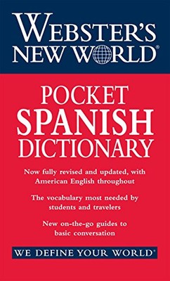 WEBSTER'S NEW WORLD POCKET SPANISH DICTIONARY By Harraps **BRAND NEW**
