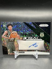 2024 Panini Prizm Fast Break Rookie Auto AJ JOHNSON RC DALLAS MAVERICKS 🔥